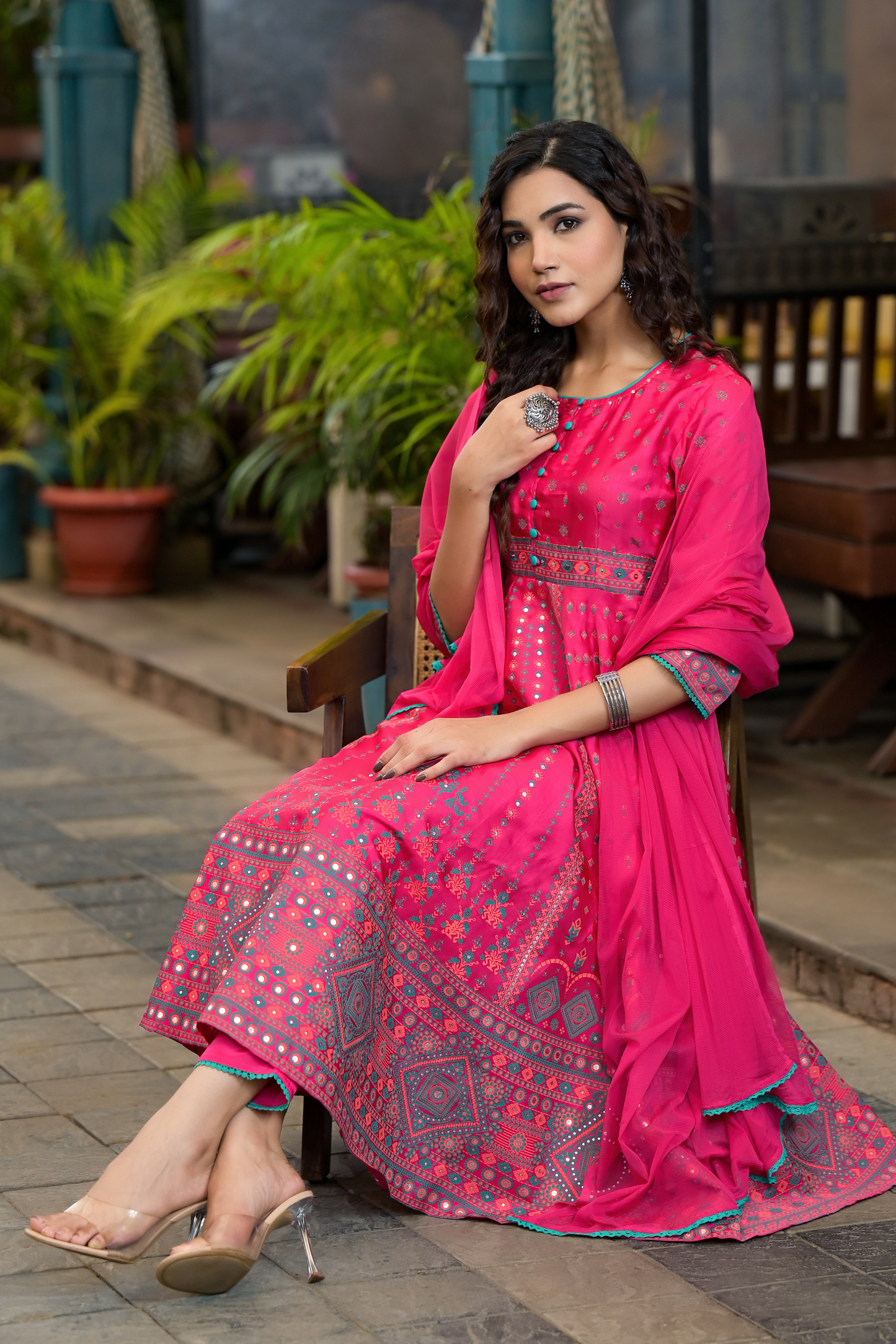 Pink Flair Kurta Set wesnic clothing